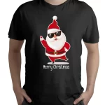 Camiseta negra navidad