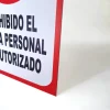 Prohibido Paso Personal No Autorizado